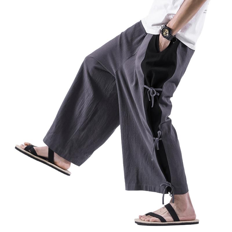 Linen Pant Wide - Autumn Summer Plus size pants men