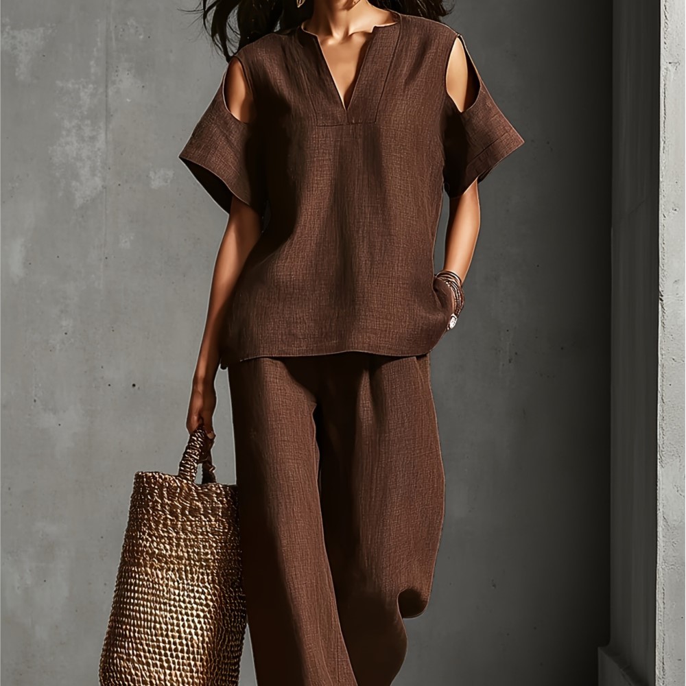 Women's Solid Color Simple Lin - đánh giá và giá Linen Pant Wide