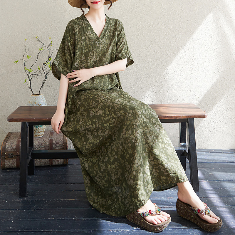Summer V-Neck Loose Cotton Lin - đánh giá và giá Linen Dress Wrap
