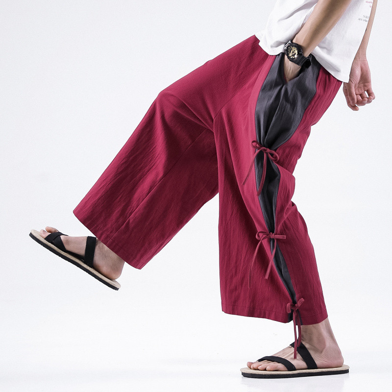 Autumn Summer Plus size pants  - đánh giá và giá Linen Pant Wide
