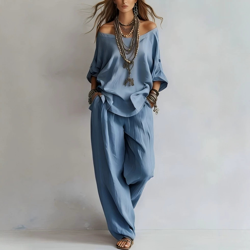 Casual Loose Linen Seven Sleev - đánh giá và giá Linen Pant Wide
