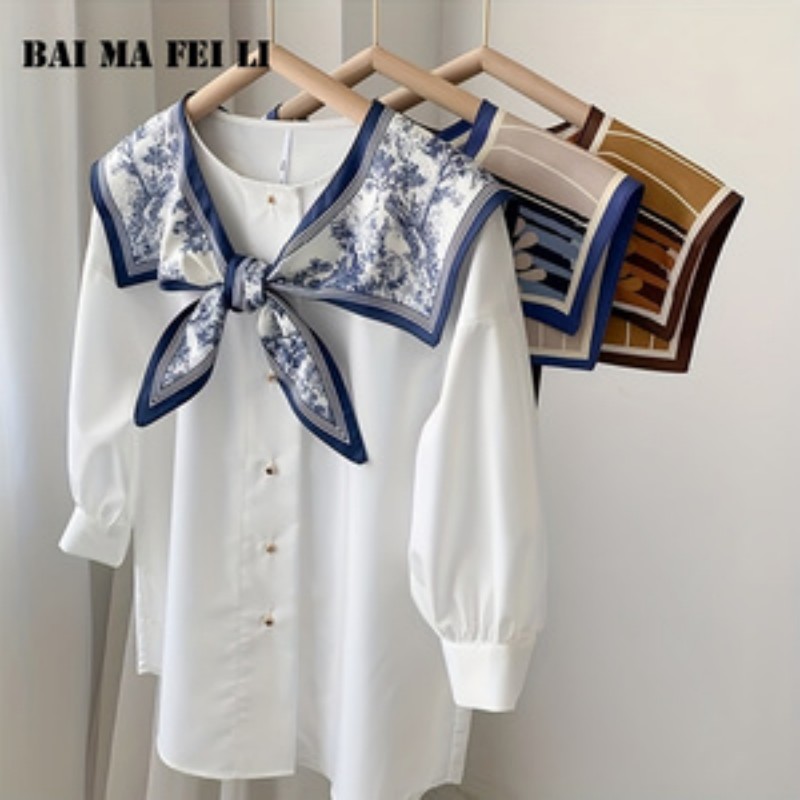 Women's Versatile Silk Scarf S - đánh giá và giá Blouse Off Shoulder